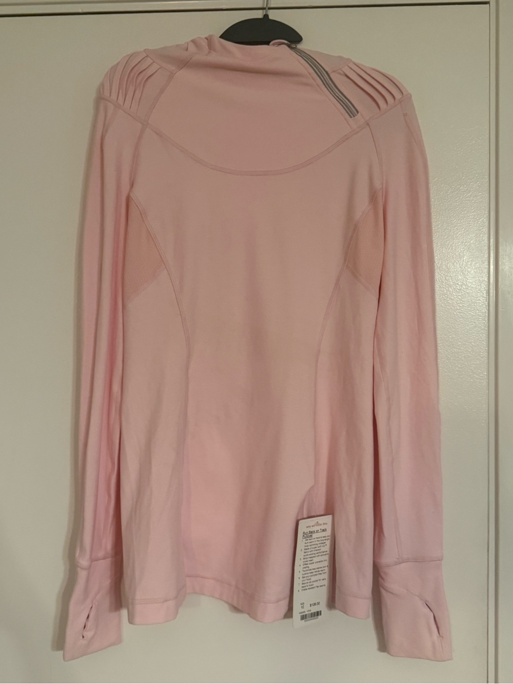 lululemon athletica Pale Pink Long Sleeve Performance Top